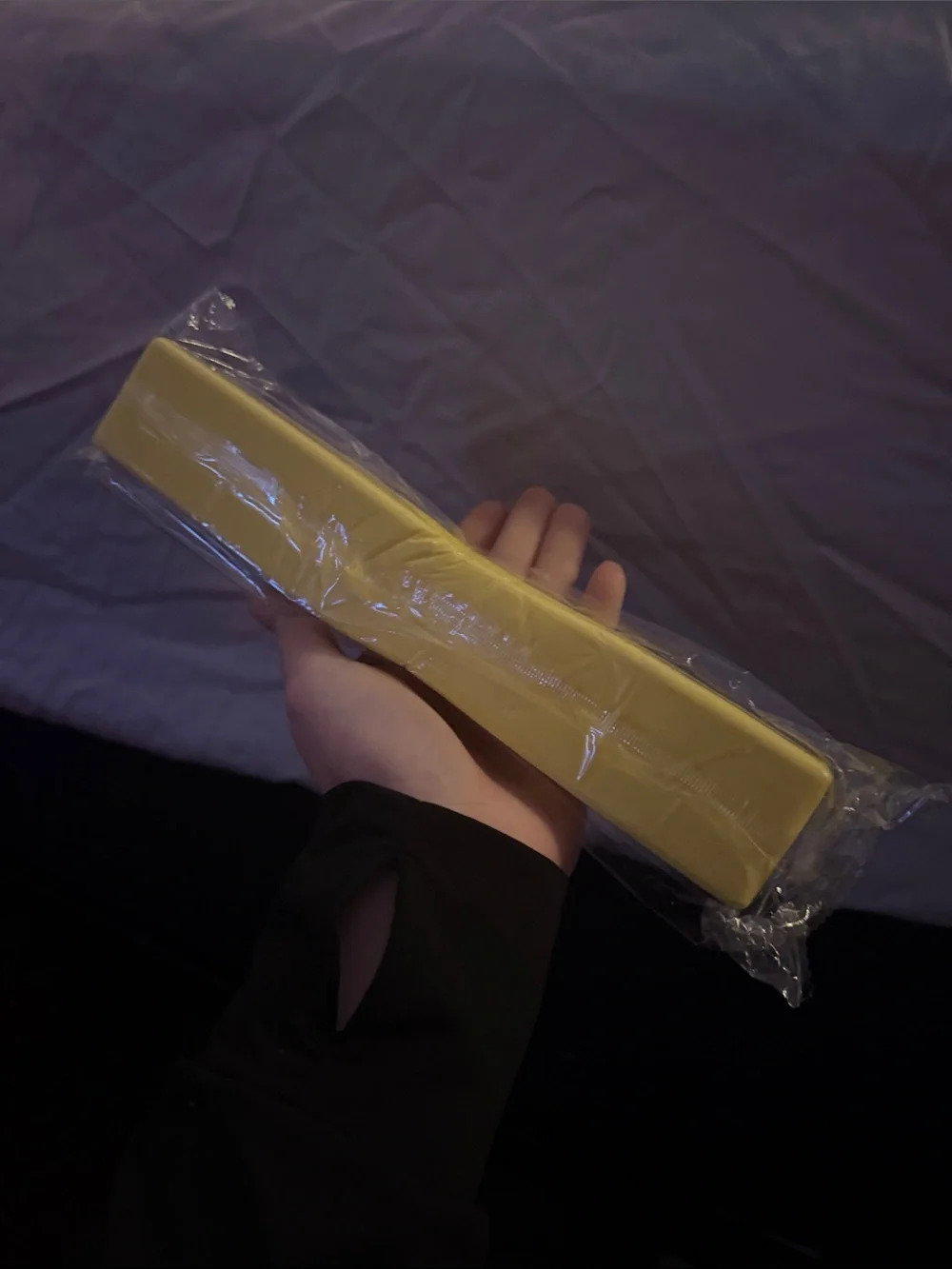 Extra Large Yellow Butter Squishy and Pink Mini Butter Squish